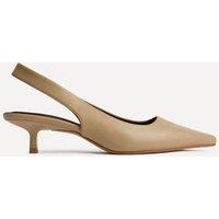 Linzi Women's Reign Taupe Faux Leather Court Heels | Size: 3-Standard Fit