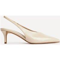 Linzi Women's Eliza Taupe Faux Leather Court Heels | Size: 3-Standard Fit