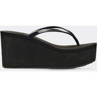 EGO Women's Mule Style Faux Leather Shoes in Black | Size: 8