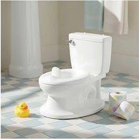 Potty Training Toilet with Anti-Splash Guard in White