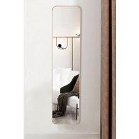 Living and Home Wall Full Length Mirror with Frame in Gold