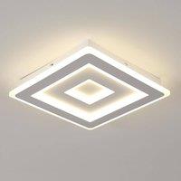 Pheashine Modern White Square LED Ceiling Light 52W 4000K 40x5cm Neutral White | Size: 40x5 cm