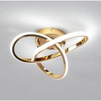 Pheashine Gold LED Ceiling Light, 6500K Cool White, Modern Indoor Light Fixture
