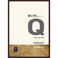nielsen Quadrum 50 x 70cm Wooden Picture Frame With Protective Glass Front in Dark Brown | Size: 50 x 70 cm