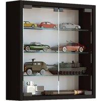 VCM Hanging display cabinet Wall display case glass Mandosa S in Black