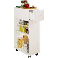 VCM Kitchen trolley Sevierwagen Tusal drawer in White