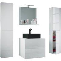 VCM 5 pcs. washbasin bath 60 cmLendas XL in White