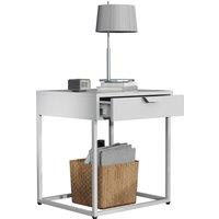 VCM Metal bedside table side table Flokas S in White