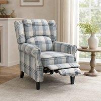 STILVORA Recliner Armchair with Footrest in Grey