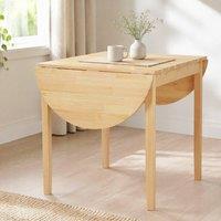 STILVORA Drop-Leaf Table with wooden structure natural finish in Light Oak