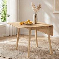 STILVORA Dining Table with Drop Leaf Pine Structure in Natural