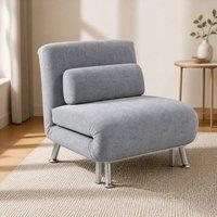 STILVORA 3-in-1 Sleeper Chair with Five-Position Back Grey