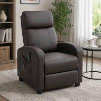 STILVORA Recliner Armchair with Massage & 150 Recline in Brown