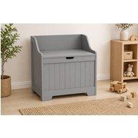 STILVORA Storage Chest 61L with Safety Hinge in Grey