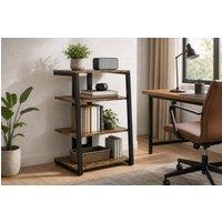 STILVORA HiFi Stand with 4 Shelves Rustic Brown