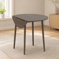 STILVORA Dining Table with Drop Leaf Grey