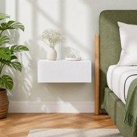 STILVORA Bedside Table with Drawer White