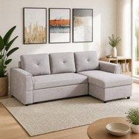STILVORA Sofa Bed with Storage Grey