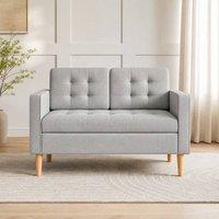 STILVORA 2 Seater Sofa with Storage in Grey