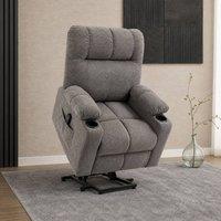 STILVORA Power Lift Recliner Chair with Footrest Grey