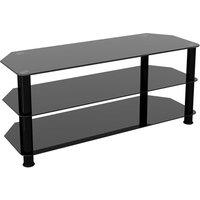 AVF Classic 1.14m Glass Corner TV Stand, For TVs Up To 55 in Black