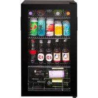 Kuhla Glass Door 93 Litre Drinks Cooler with LED Internal Lighting K48BC101B in Black