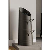 Home Discount Fire Vida Coal Hod Fireplace Storage in Black