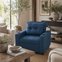 Wyld Haus Norapa 3 in 1 Convertible Single Sofa Bed Dark Blue