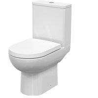 Balterley Morridge Round Compact Rimless Toilet Pan & Cistern, 375x620mm in White