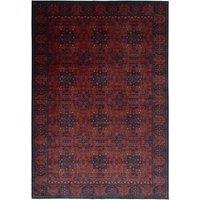 Kukoon Red Navy Low Pile Traditional Persian Velvet Texture Area Rug | Size: 80 cm x 300 cm