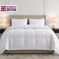 Pamposh Hotel Quality 10.5 Tog Duvet Quilt King Size Anti Allergy Duvet in White | Size: Single