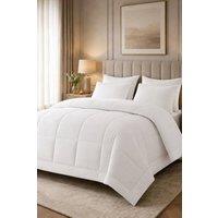 Pamposh Hotel Quality 10.5 Tog Duvet Quilt King Size Anti Allergy Duvet in White | Size: Super King