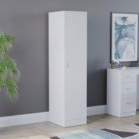 HD Designs Riano 1 Door Wardrobe Storage Organizer in White