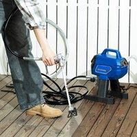 HOMCOM Wall Spray Gun, Airless Paint Sprayer for Wall Painting, 200 Bar in Dark Blue