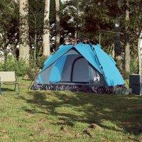 Berkfield Home Modern Camping Tent Dome 2-Person Blue Quick Release