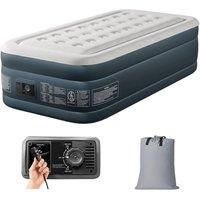 NESTLUNE Single Flocked Airbed Inflatable Camping in Navy