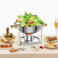 Nordara 4x 5QT Stainless Chafing Dish Set in Silver