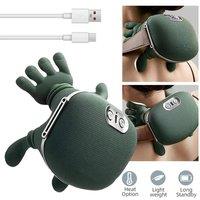 FLAVORA 4D Deep Tissue Neck Massager With Simulated Human Hands in Green