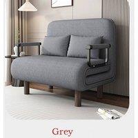 SPETLEK Double Fabric Sofa Bed Sleeper Couch Sofabed Double 190X100cm in Grey | Size: 0.6m2