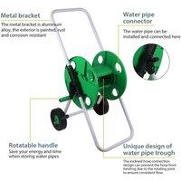 KORVIXA Garden Hose Reel Trolley Hose Cart in Green