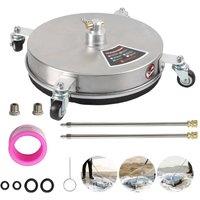 Kelvenix 15" Pressure Washer Kit w/ Wheels 4000 PSI + 2 Extension Wand in Silver | Size: 2kg