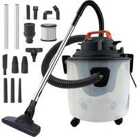 Ventryn Vacuum Cleaner Wet & Dry Bagless 25L Cylinder Powerful Compact in Black