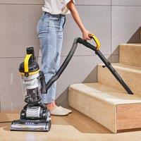 Living and Home 3-in-1 Upright Vacuum Cleaner Crevice Tool 150 Swivel Steering with 2.2L Dust Cup, Anti-tangle Brush, LED Light in Yellow