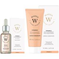 WARDA Skin Glow Boost Vitamin C Anti-Aging Moisturiser 50m + Vitamin C Glow Boost Anti-Aging Oil-Serum 30ml in White