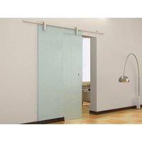 Vente-unique Sliding Door With Surface-Mounted System CLEAVER - H205 X W83 Cm in Clear