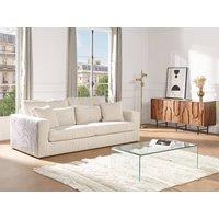 Vente-unique Curved Tempered Glass Coffee Table - ALONZO in Clear