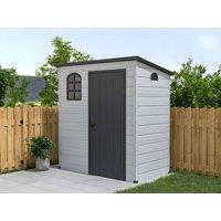Vente-unique Resin Garden Shed - Light Grey - 2.09 M - NERIO