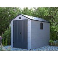 Vente-unique Resin Garden Shed - Grey - 5.32 M - CESIO in Light Grey