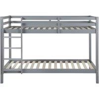 Vente-unique Bunk Beds - 2 X 90 X 190 Cm - Solid Pine - Grey - ANICET II | Size: Single
