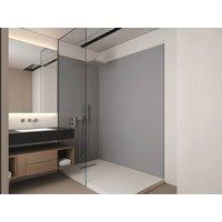 Vente-unique Set Of 2 Aluminium Shower Wall Panels With Profiles - Grey - L90 X | Size: 900mm x 1200mm